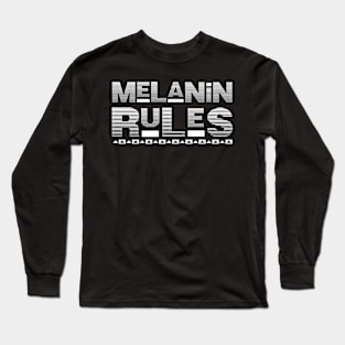 Melanin Rules Long Sleeve T-Shirt